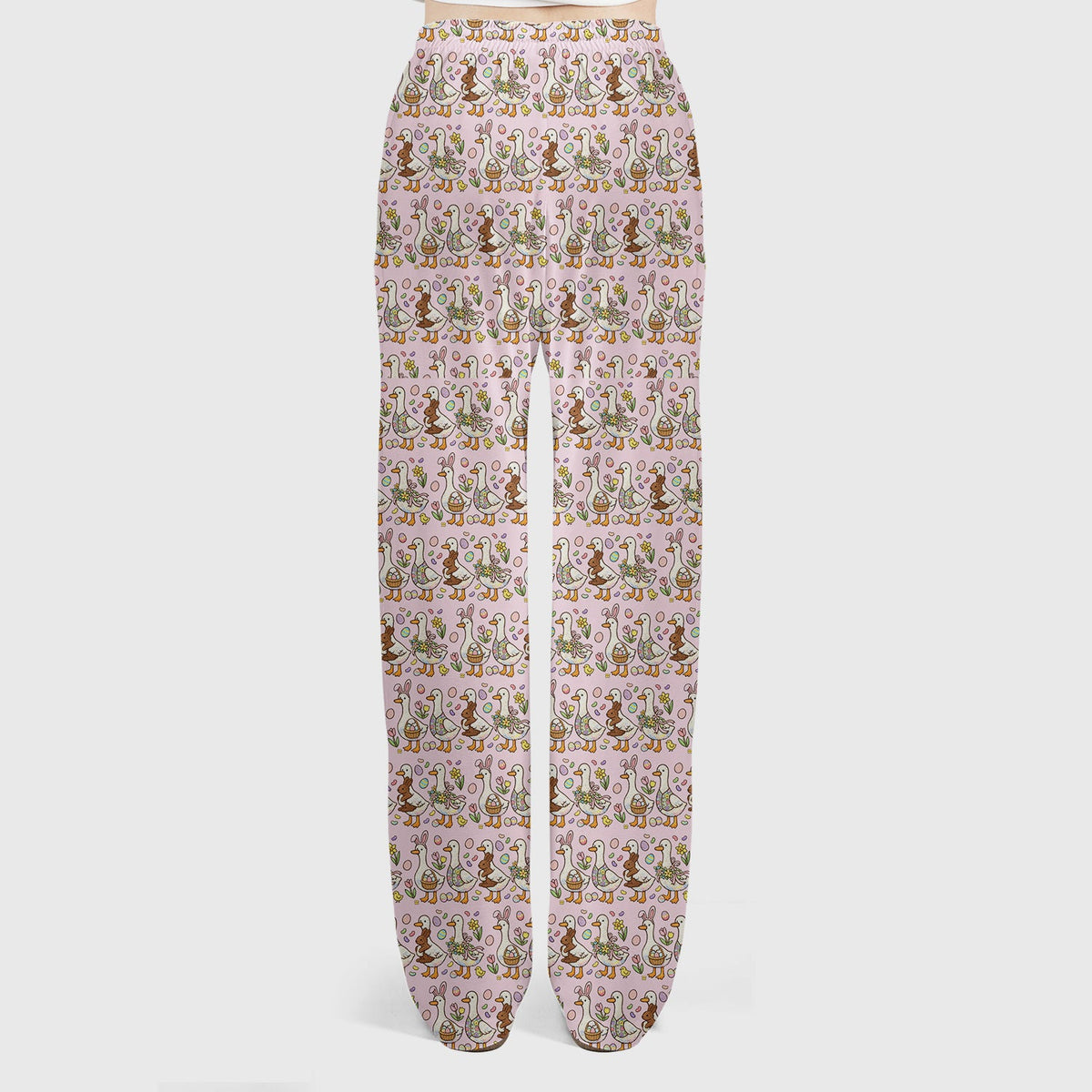 Duck Bunny Egg Floral Nurse Scrub Set - Easter Gift
