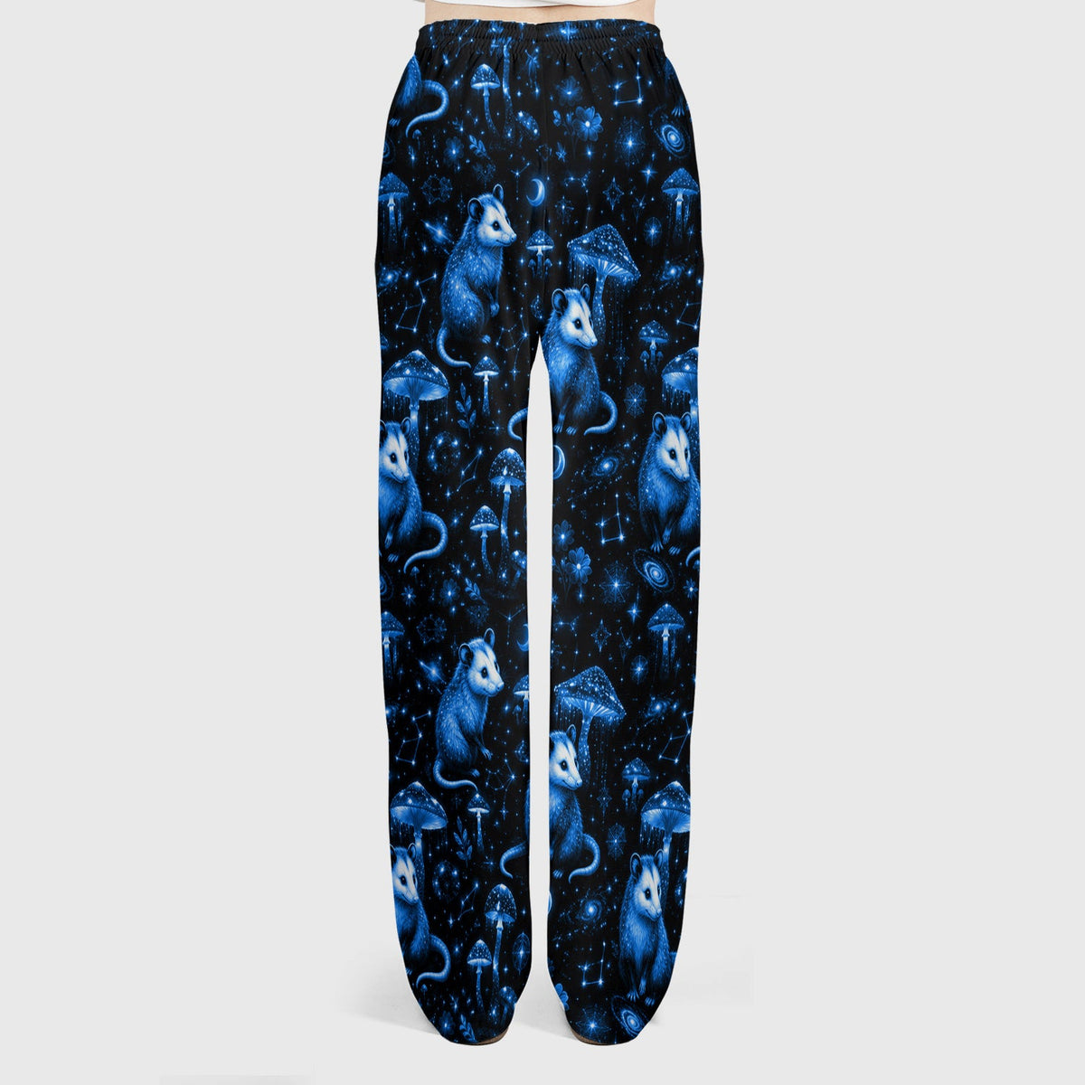 Celestial Blue Opossum Mushroom Nurse Scrub Set