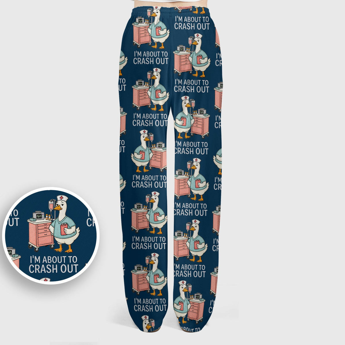 Goose Crash Out Nurse Scrub Set
