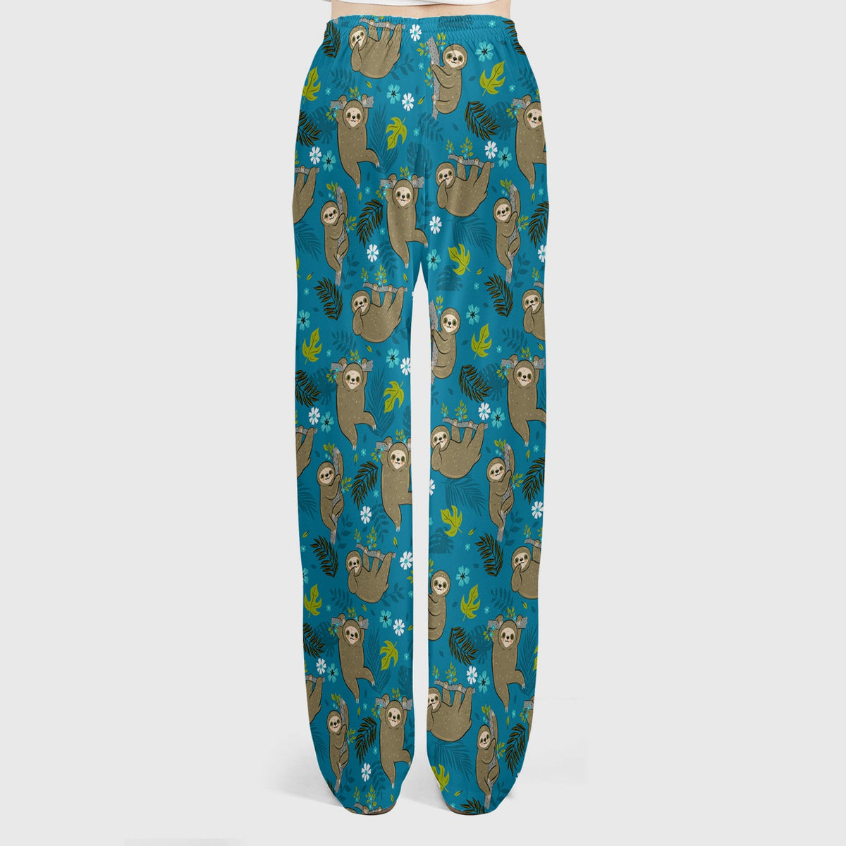 Jungle Tropical Sloth Nurse Scrub Set