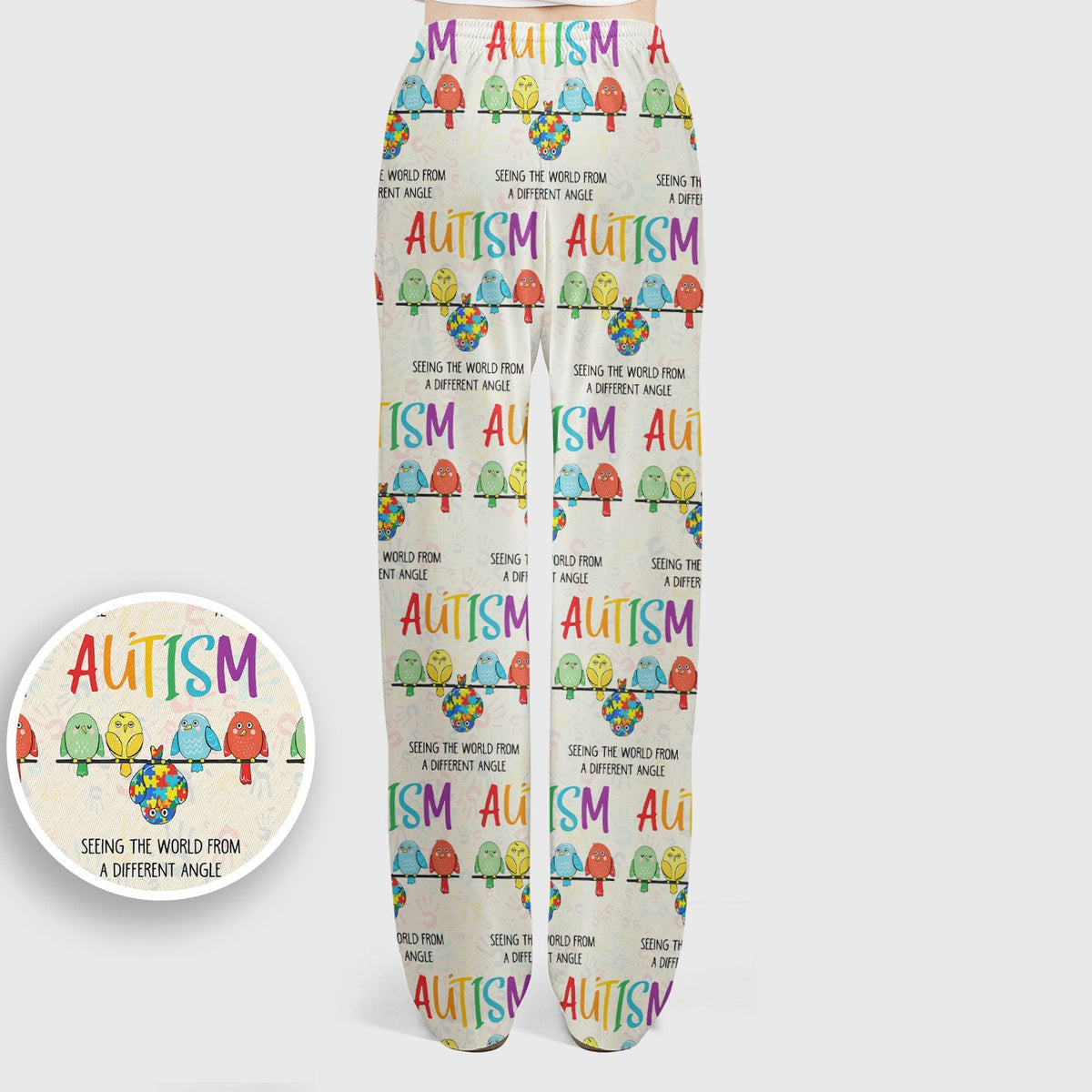 Autism Seeing The World From A Different Angle Nurse Scrub Set