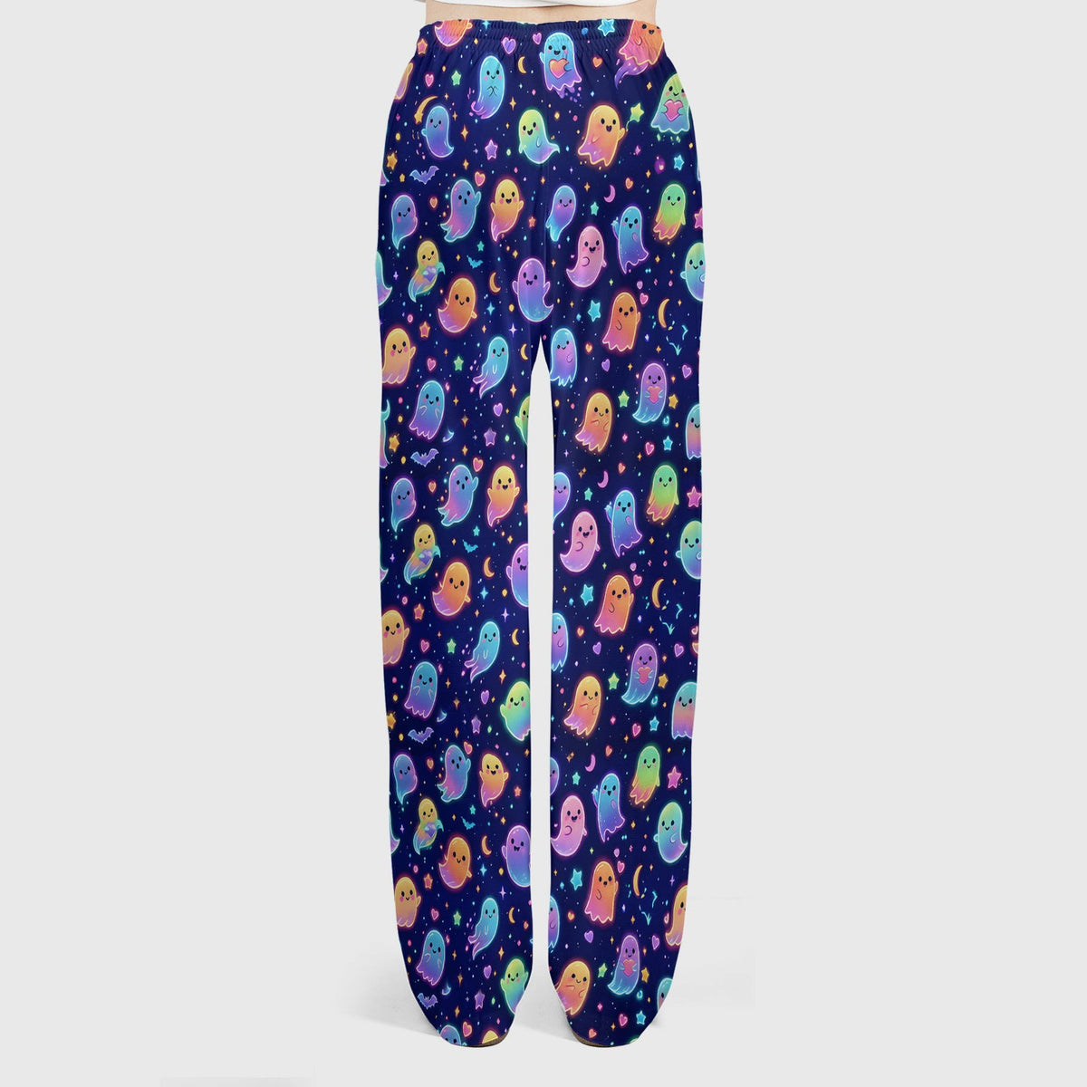 Neon Halloween Ghosts Nurse Scrub Set