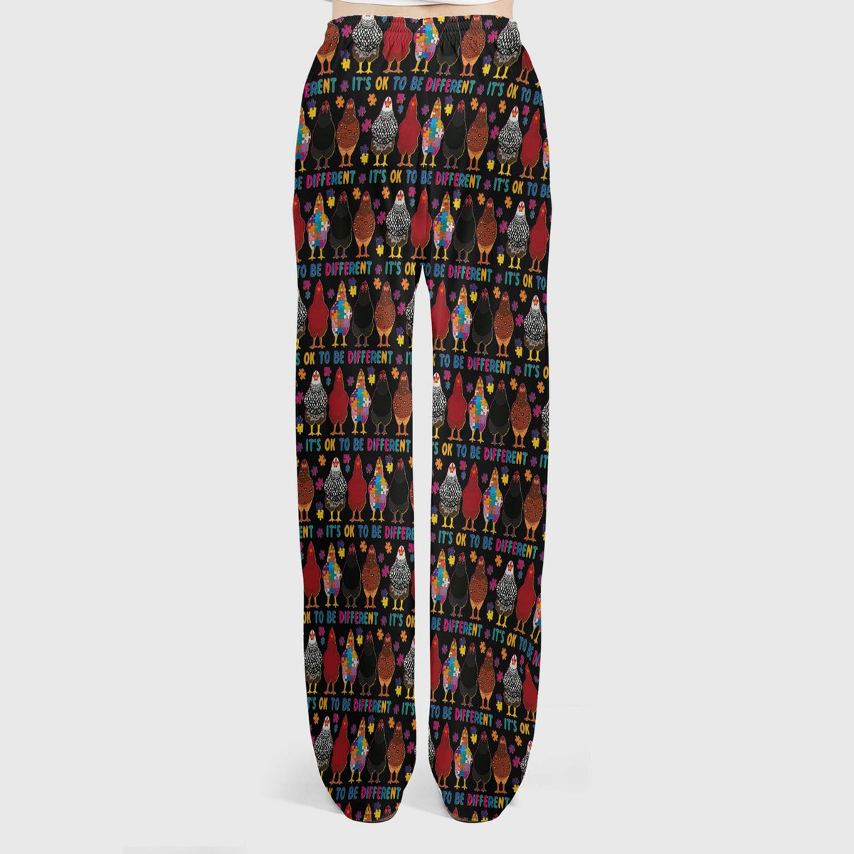 Autism Chicken It's OK To Be Different Nurse Scrub Set