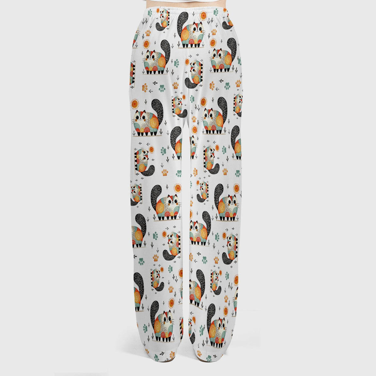Cat Illustration Nurse Scrub Set