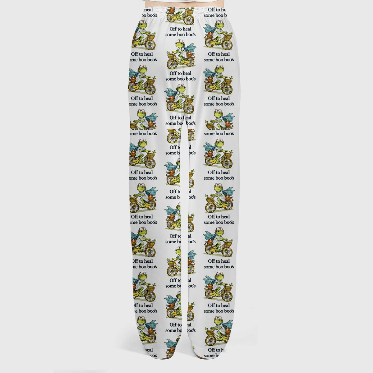 Frog Cycling Nurse Scrub Set