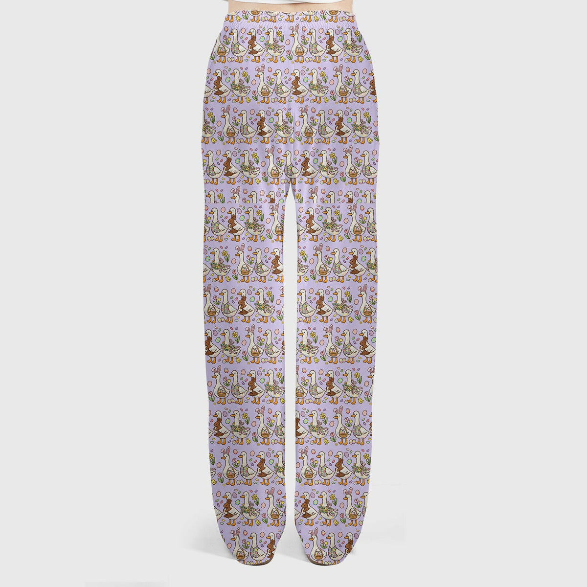 Duck Bunny Egg Floral Nurse Scrub Set - Easter Gift