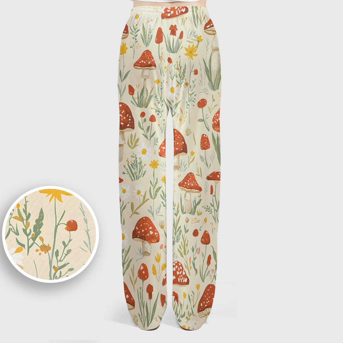 Mushroom Wildflower Nurse Scrub Set