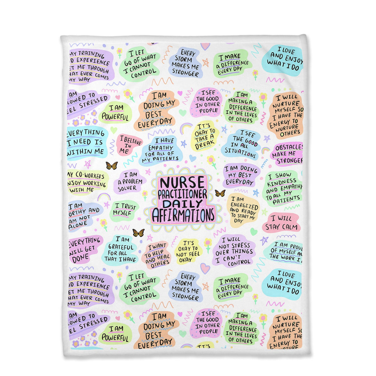 Affirmation Empowering Quotes Nurse Blanket