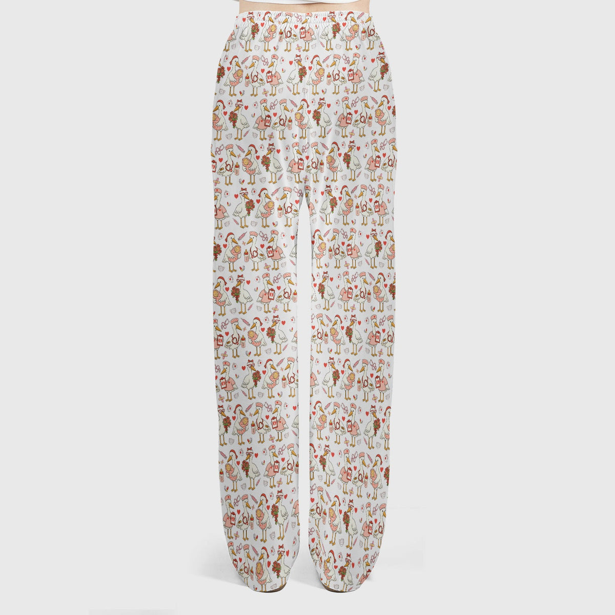 Valentine Goose Nurse Scrub Set
