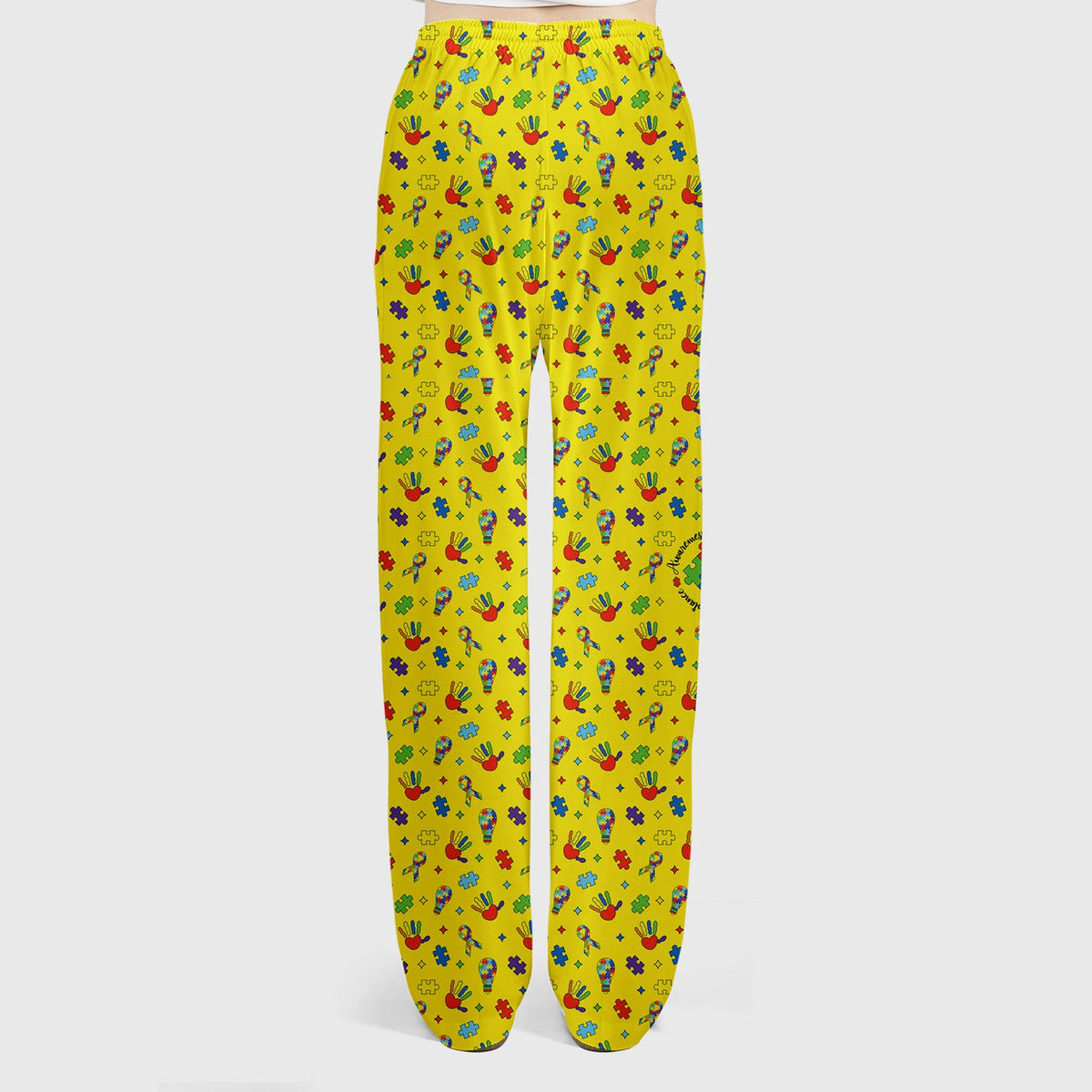 Autism Awareness Colorful Puzzle Nurse Scrub Set