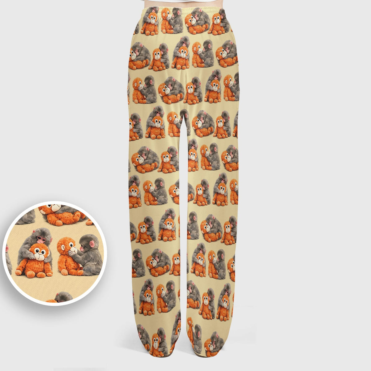 Cute Baby Monkey Plush Toy Nurse Scrub Set