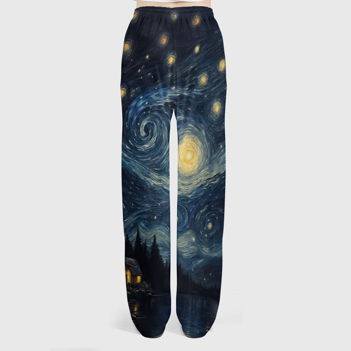 Cat Starry Night Sky Nurse Scrub Set