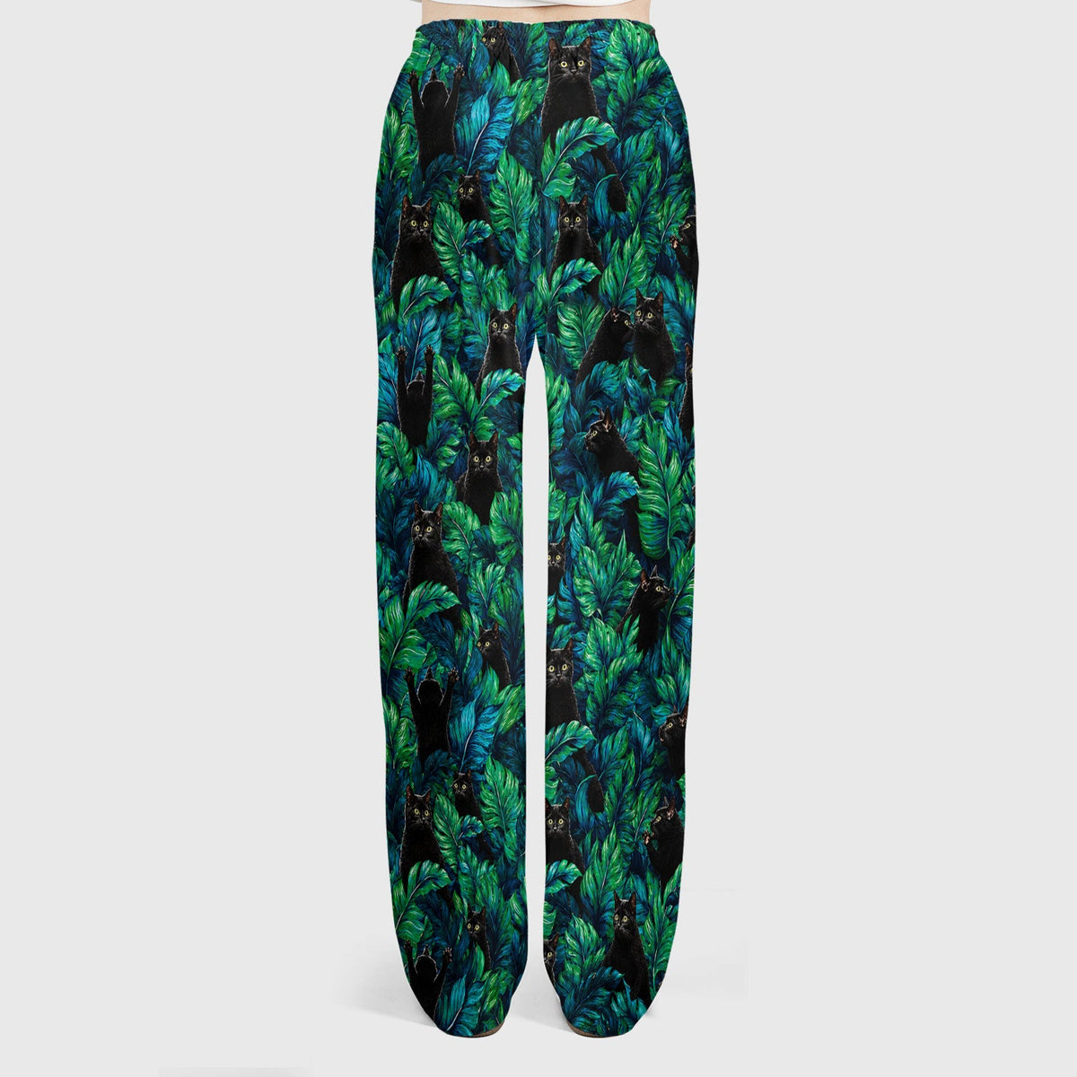 Black Cat Tropical Jungle Nurse Scrub Set