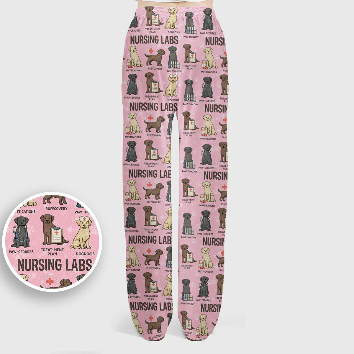 Lab Dog Nurse Scrub Set