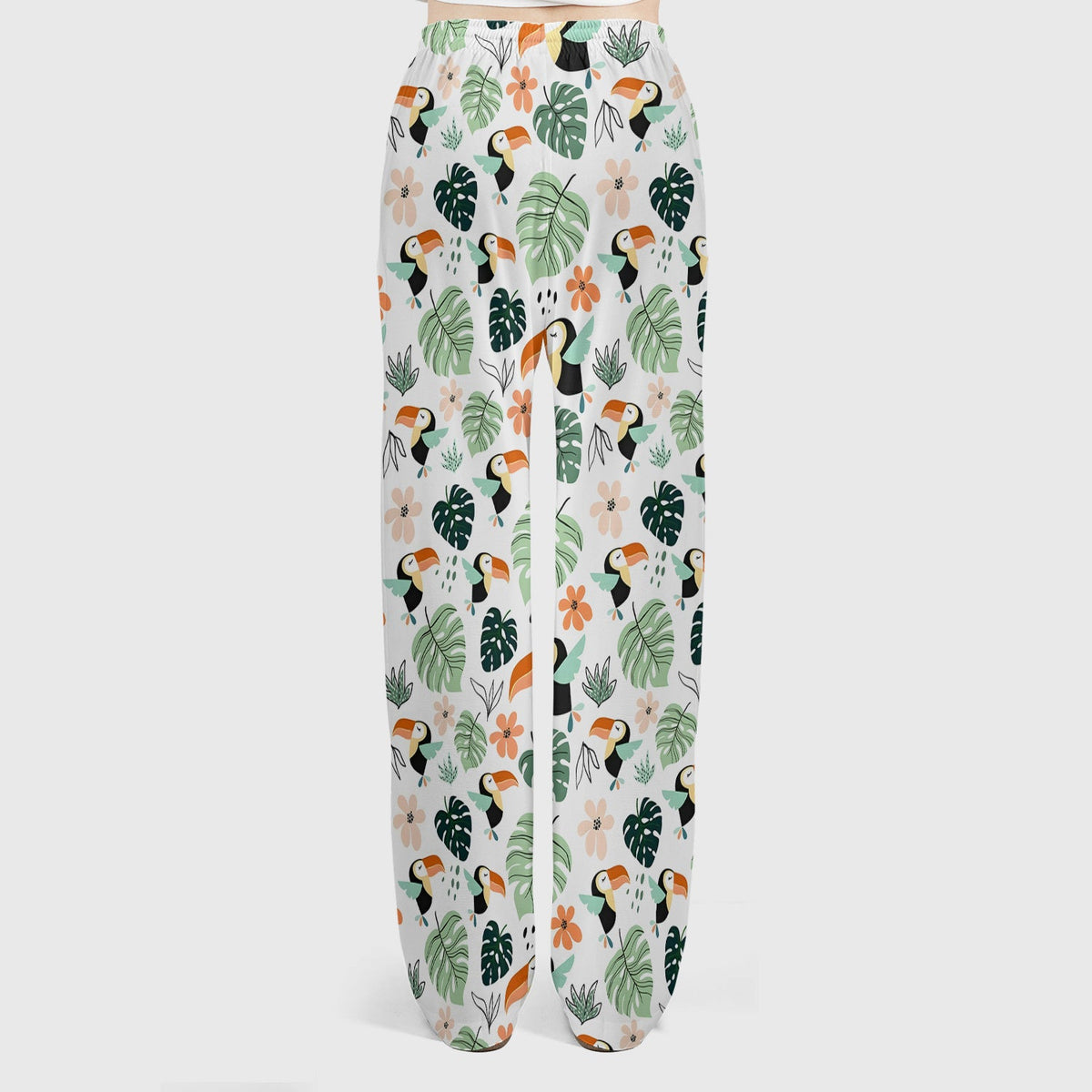 Tropical Toucan Leaf Floral Nurse Scrub Set
