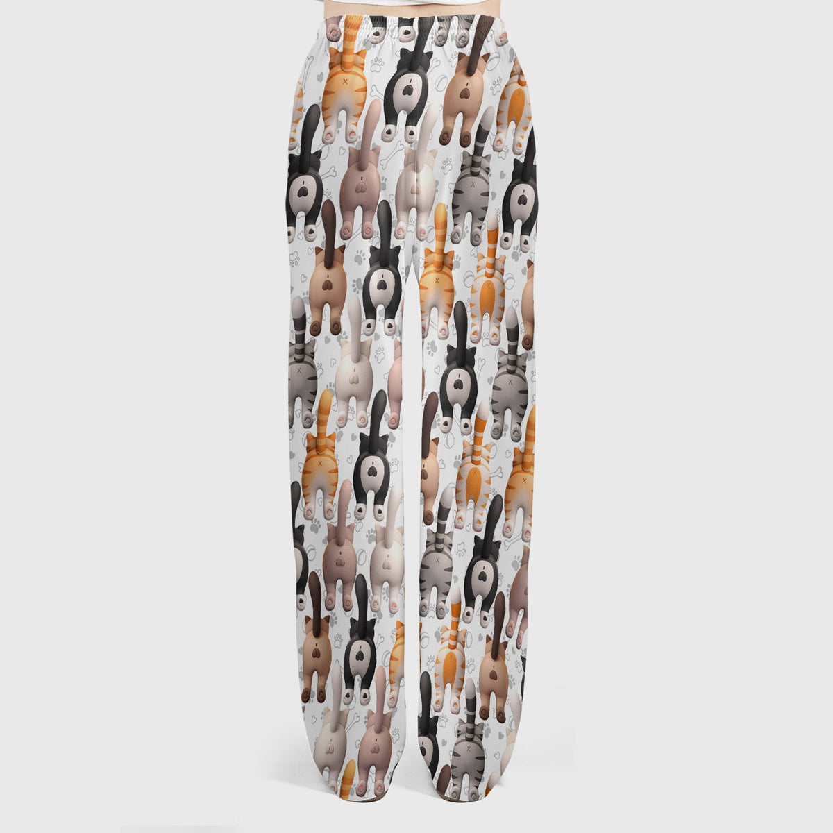 Cat Butt Paw Print Nurse Scrub Set