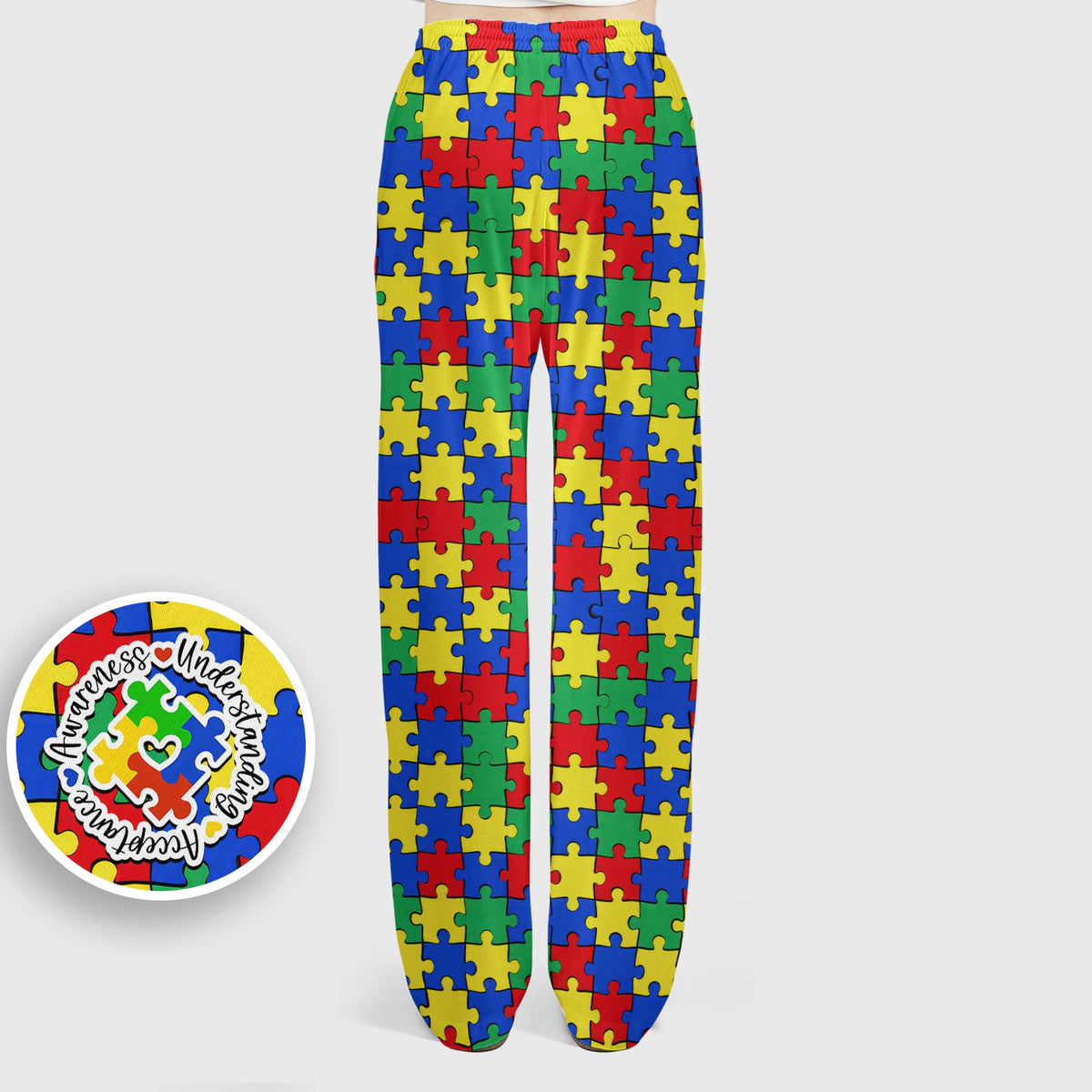 Autism Awareness Puzzle Nurse Scrub Set