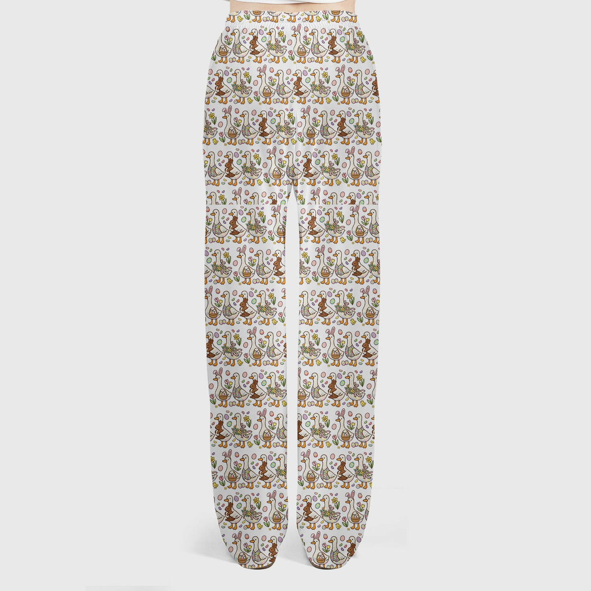 Duck Bunny Egg Floral Nurse Scrub Set - Easter Gift