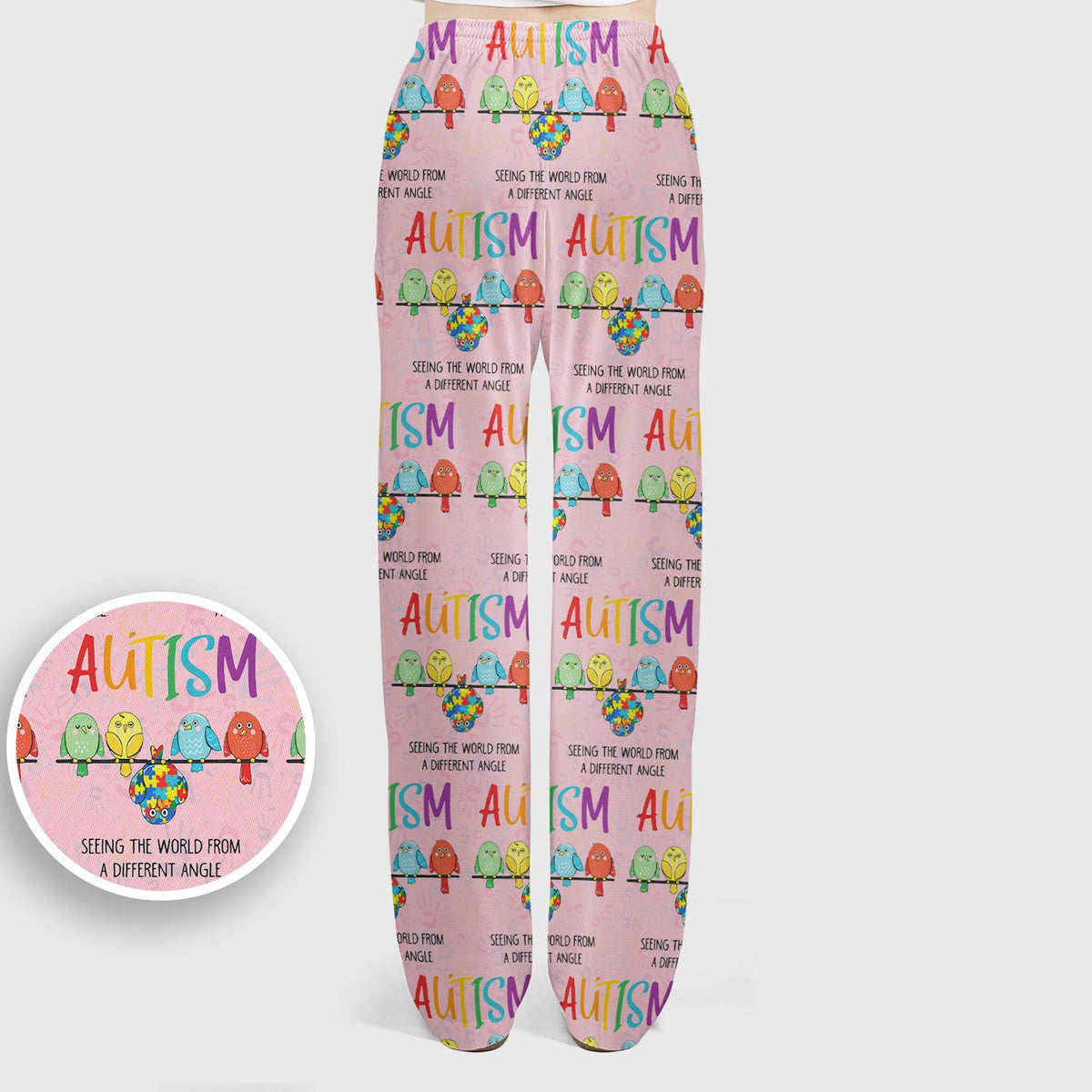 Autism Seeing The World From A Different Angle Nurse Scrub Set