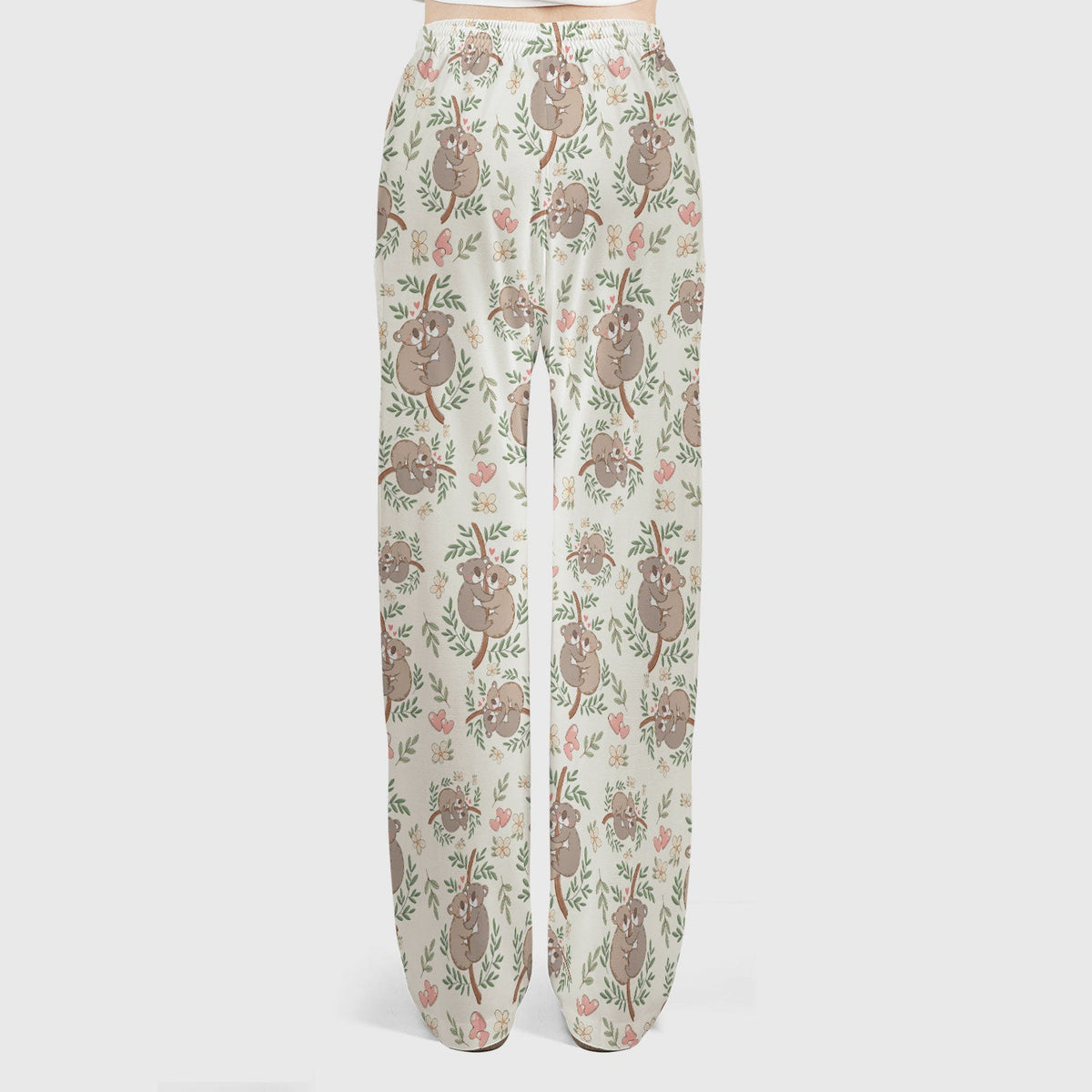 Koala Couple Floral Nurse Scrub Set