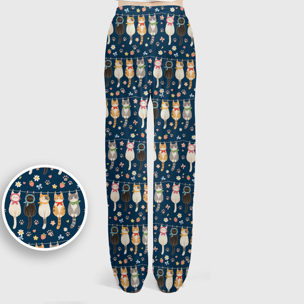 Cat Clothesline Nurse Scrub Set