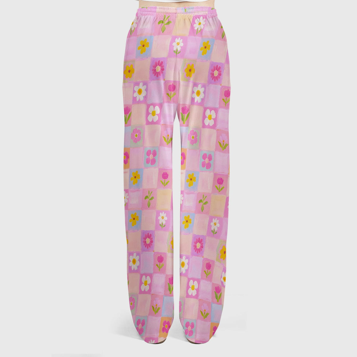 Colorful Mixed Flowers Nurse Scrub Set