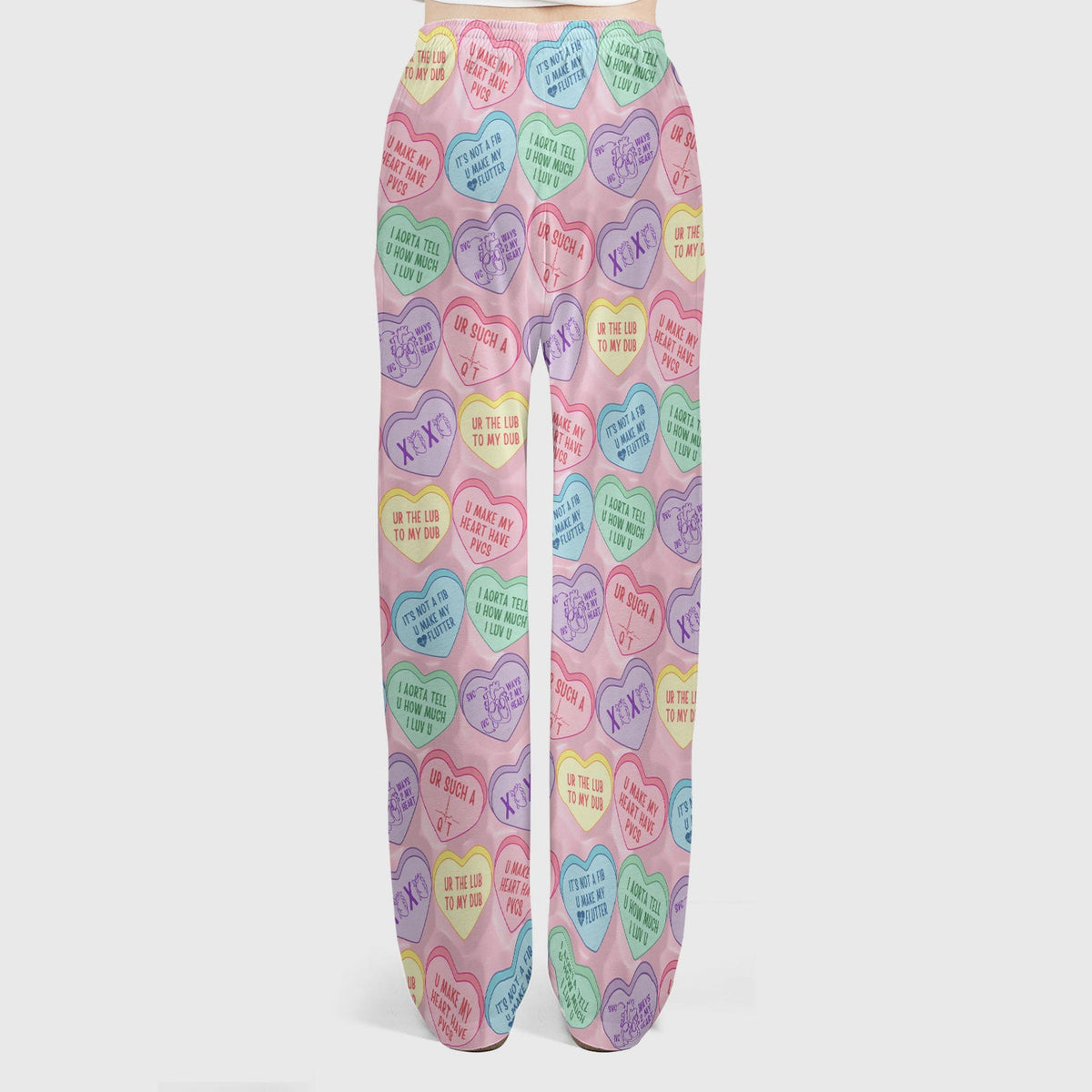 Candy Heart Nurse Scrub Set - Valentines Day Gift