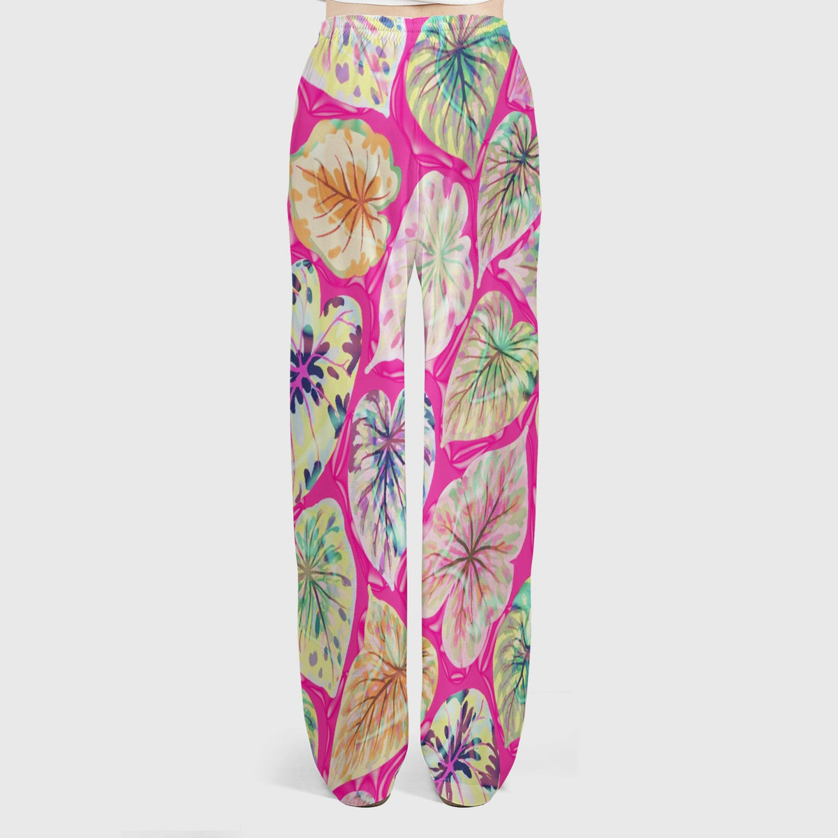 Tropical Colorful Leaf Nurse Scrub Set