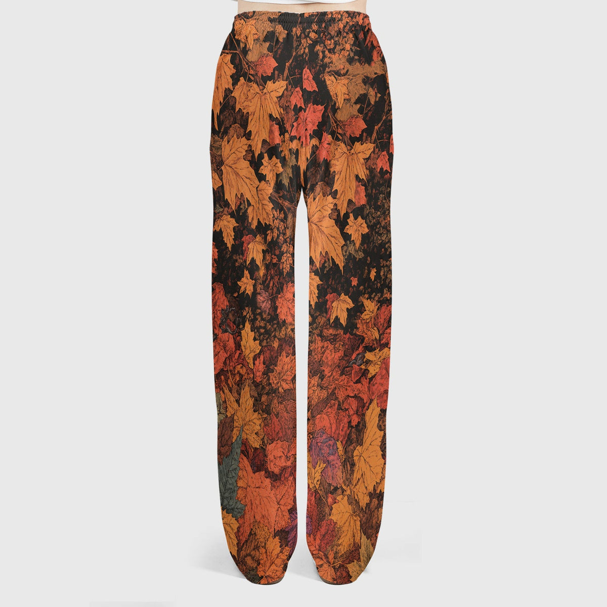 Autumn Cat Fall Leaves Nurse Scrub Set