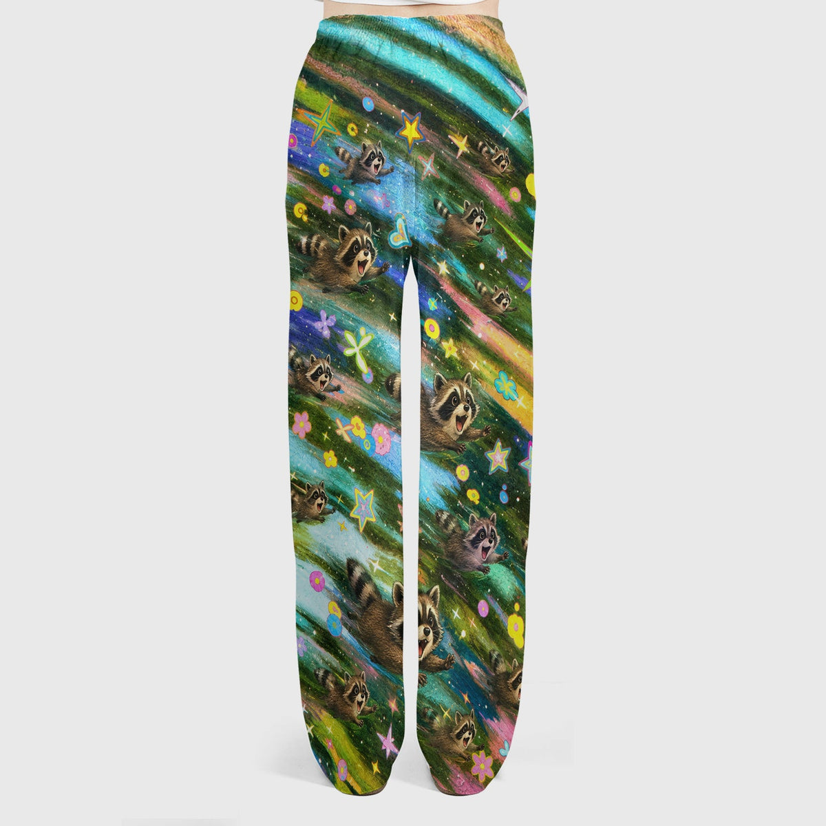 Raccoon Rainbow Dash Nurse Scrub Set