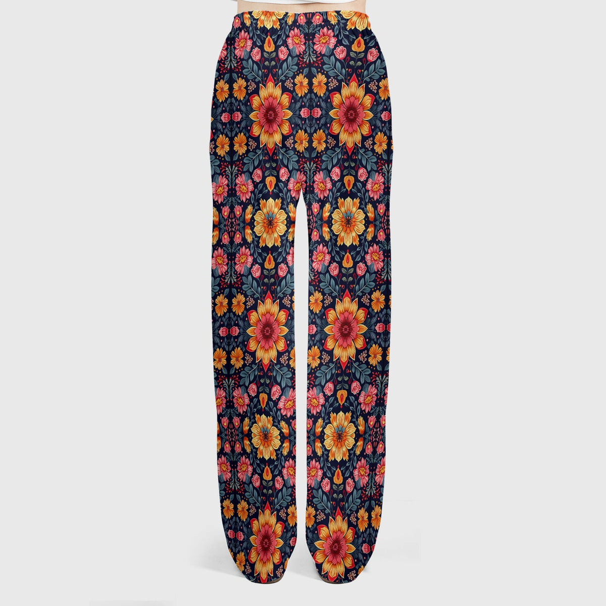 Elegant Dark Floral Nurse Scrub Set