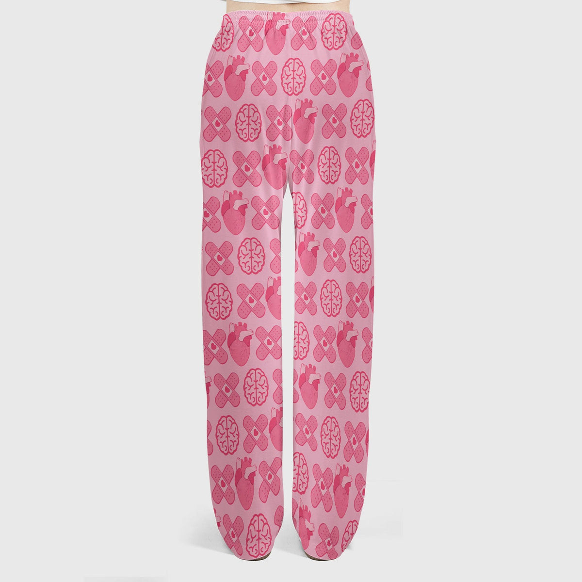 Heart Brain Medical Icon Nurse Scrub Set