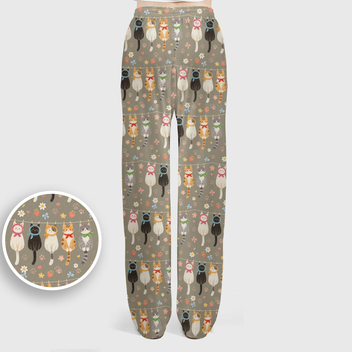Cat Clothesline Nurse Scrub Set