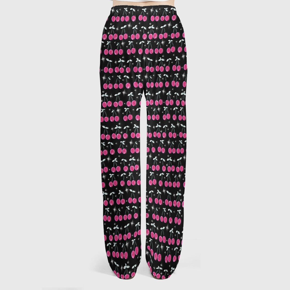 Pink Cherry Sparkle Nurse Scrub Set