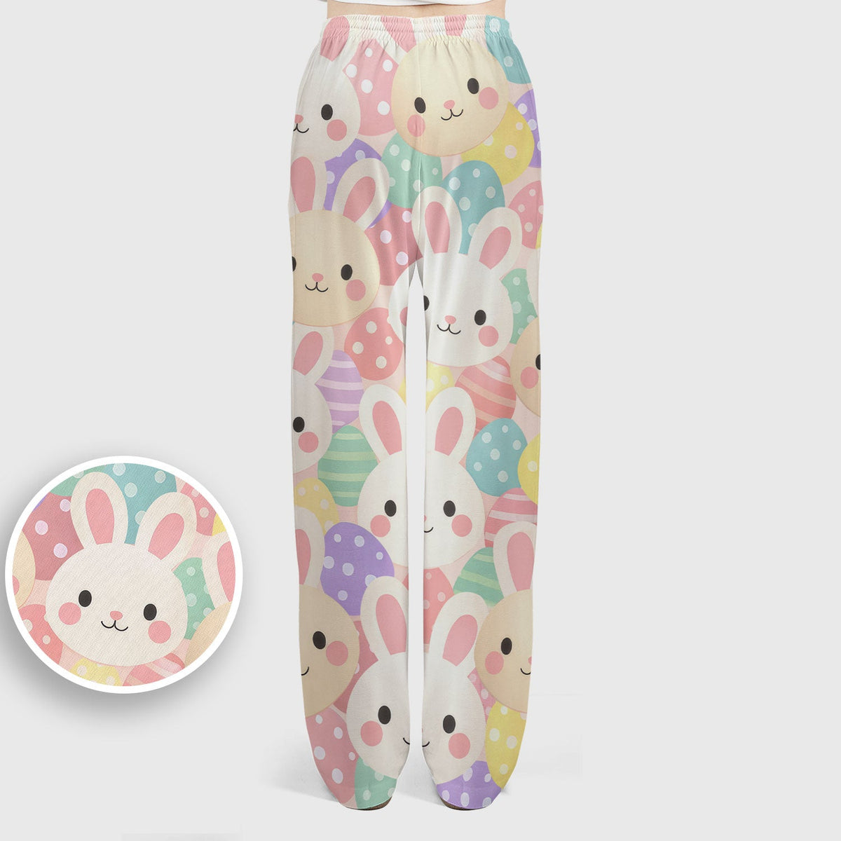 Pastel Bunny Easter Eggs Nurse Scrub Set