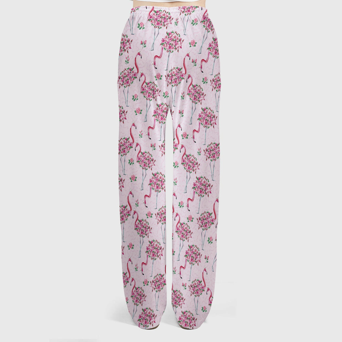Pink Flamingo Floral Nurse Scrub Set