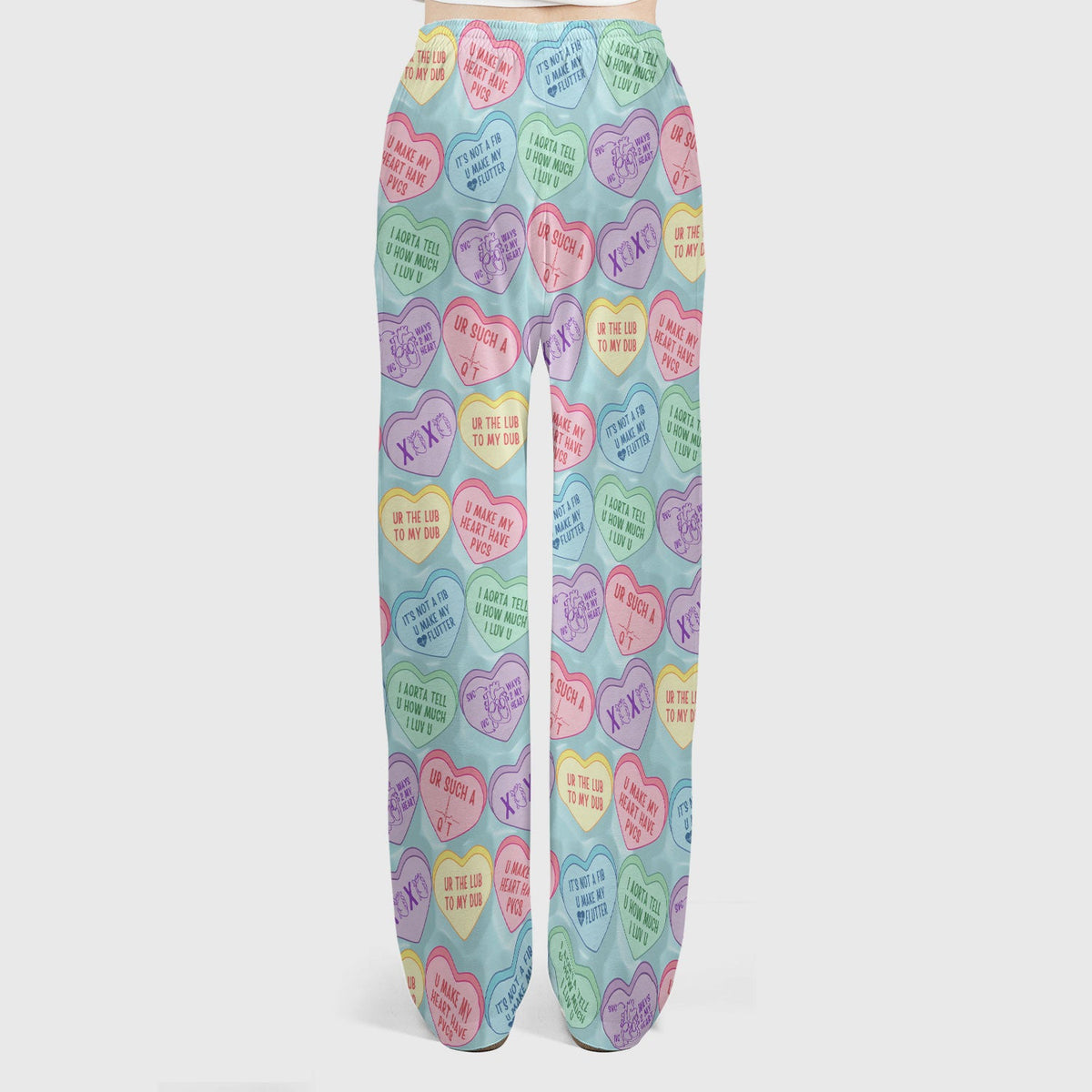 Candy Heart Nurse Scrub Set - Valentines Day Gift