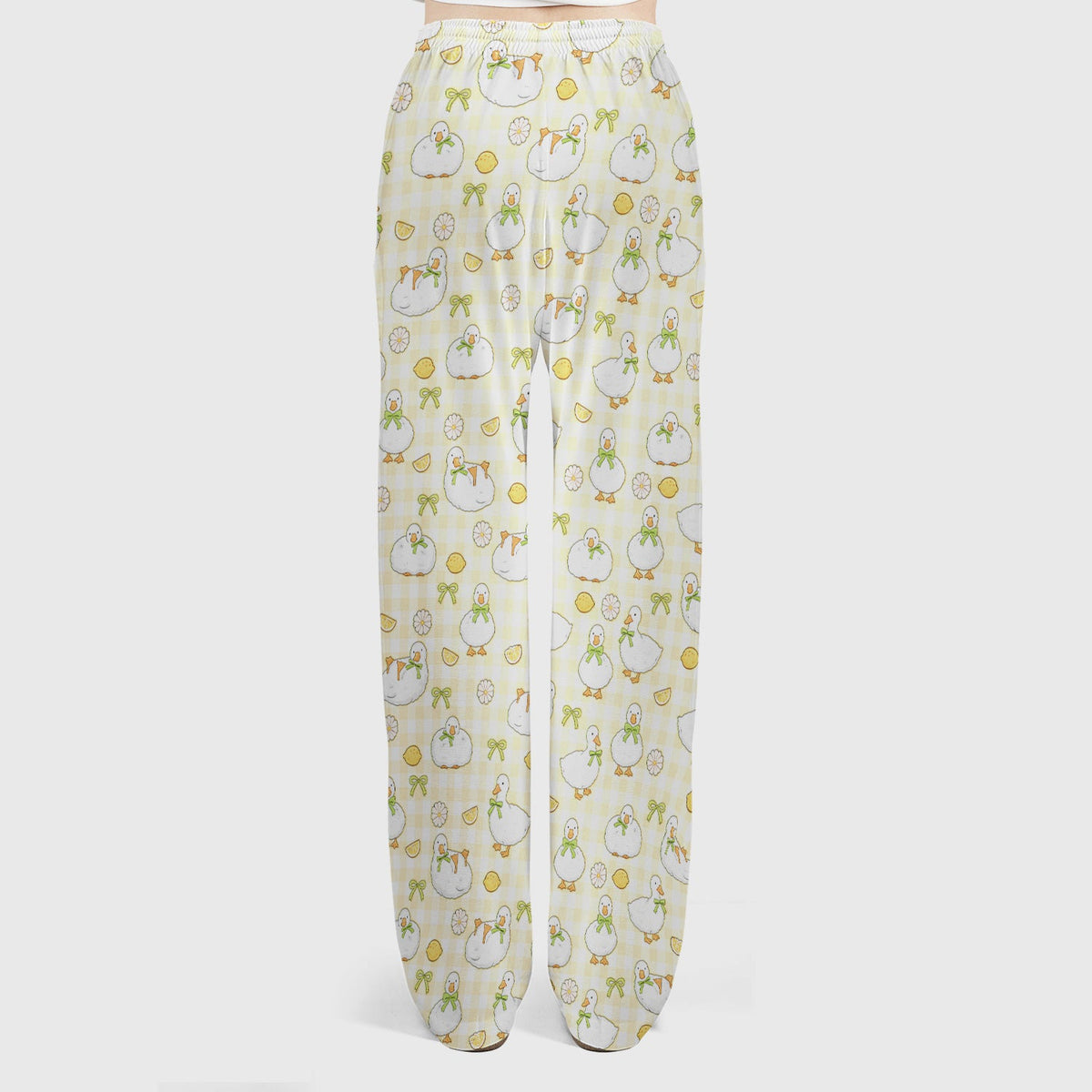 Adorable Ducks Lemon Daisy Nurse Scrub Set