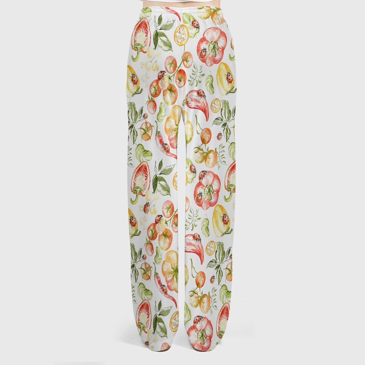 Watercolor Veggie Ladybug Nurse Scrub Set
