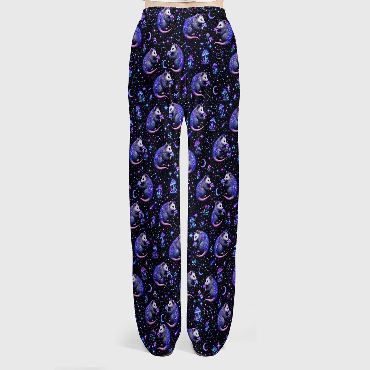 Celestial Purple Opossum Mushroom Nurse Scrub Set