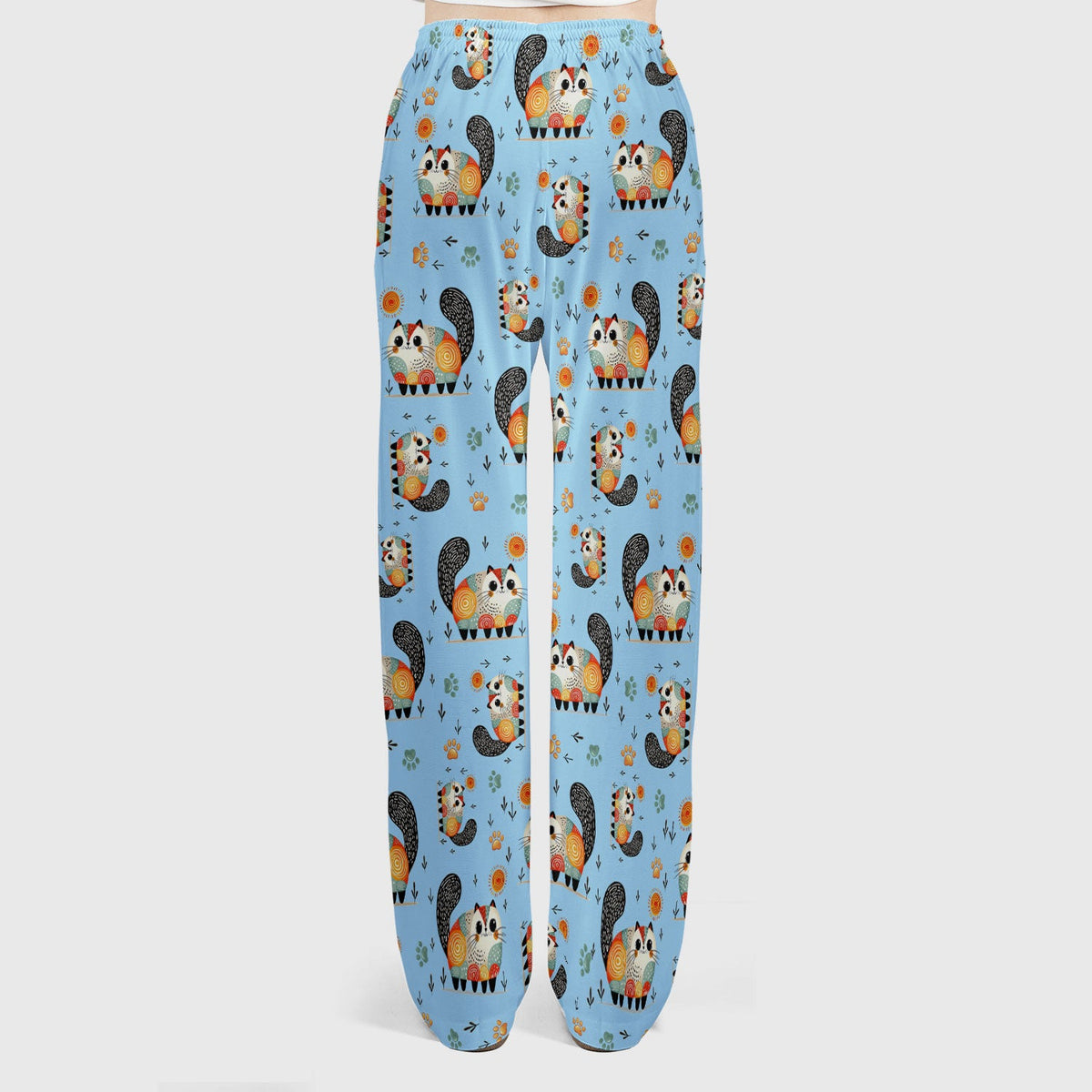 Cat Illustration Nurse Scrub Set