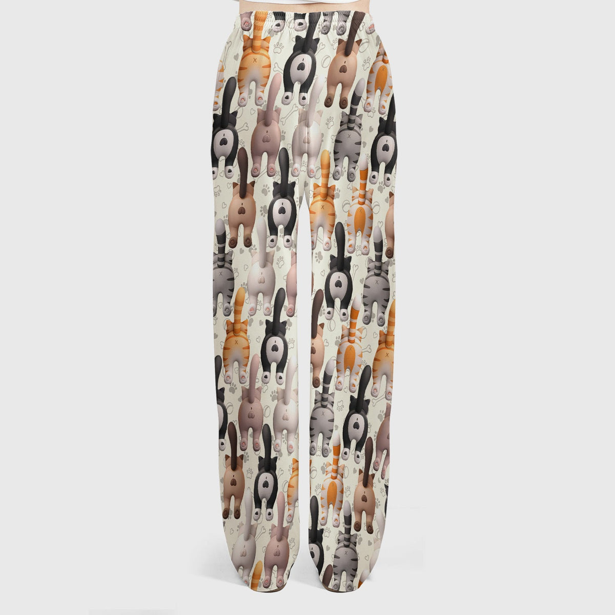 Cat Butt Paw Print Nurse Scrub Set