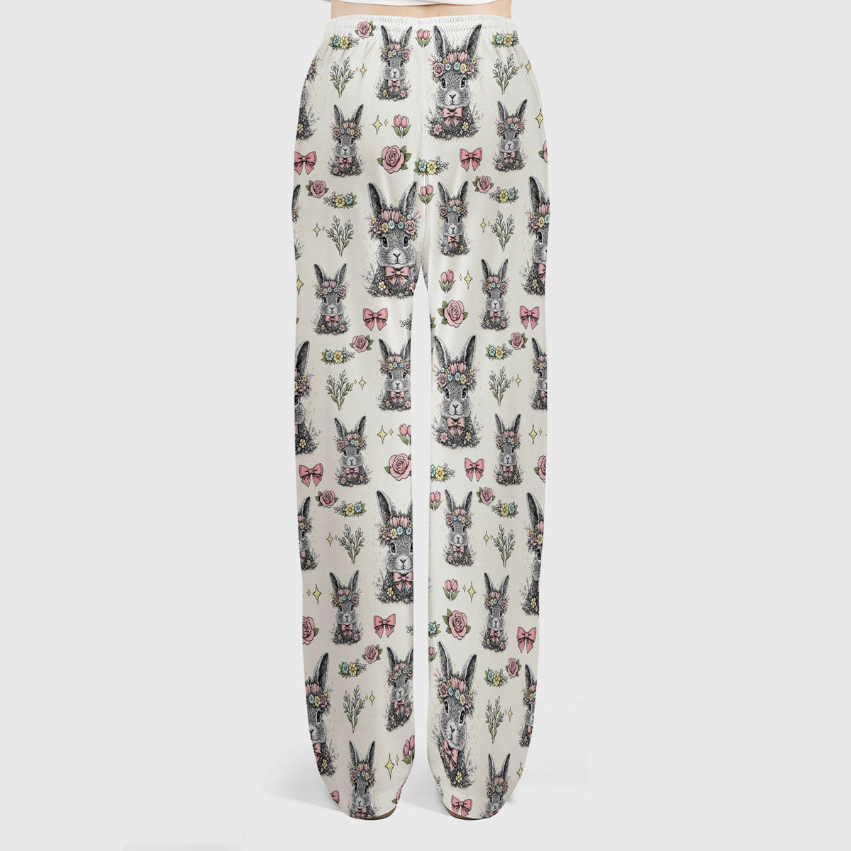 Vintage Floral Bunny Nurse Scrub Set