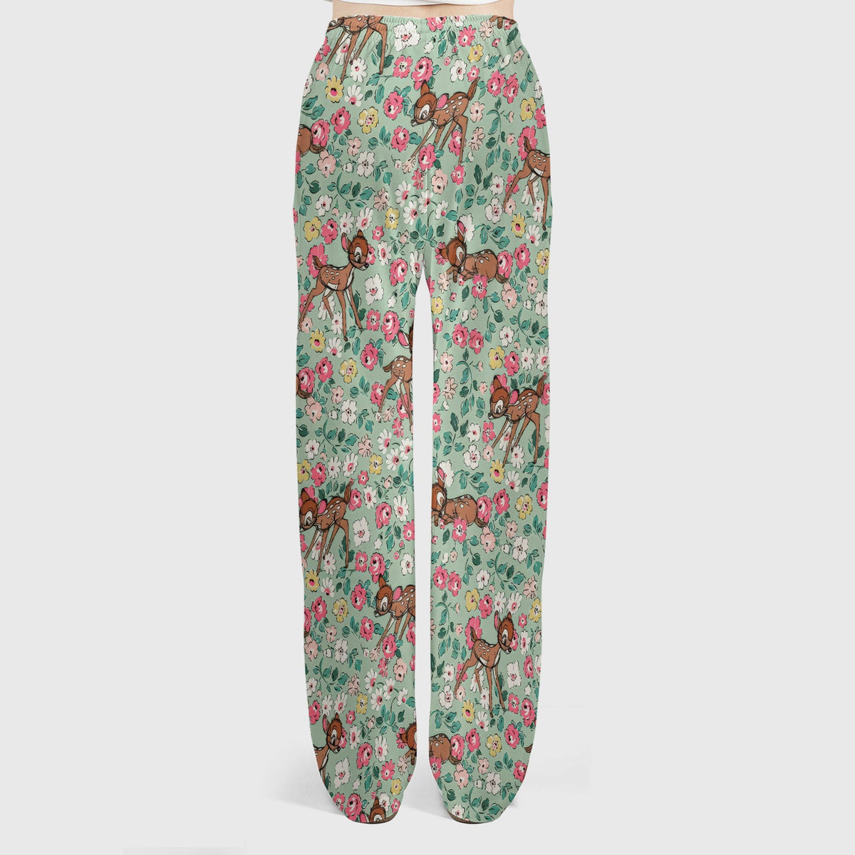 Cute Baby Deer Floral Nurse Scrub Set