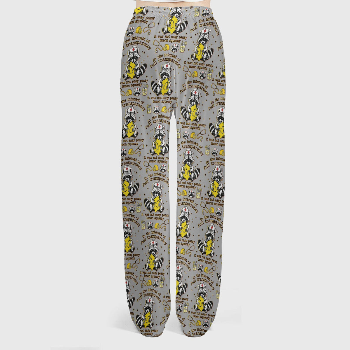 Raccoon Lemon Quote Nurse Scrub Set