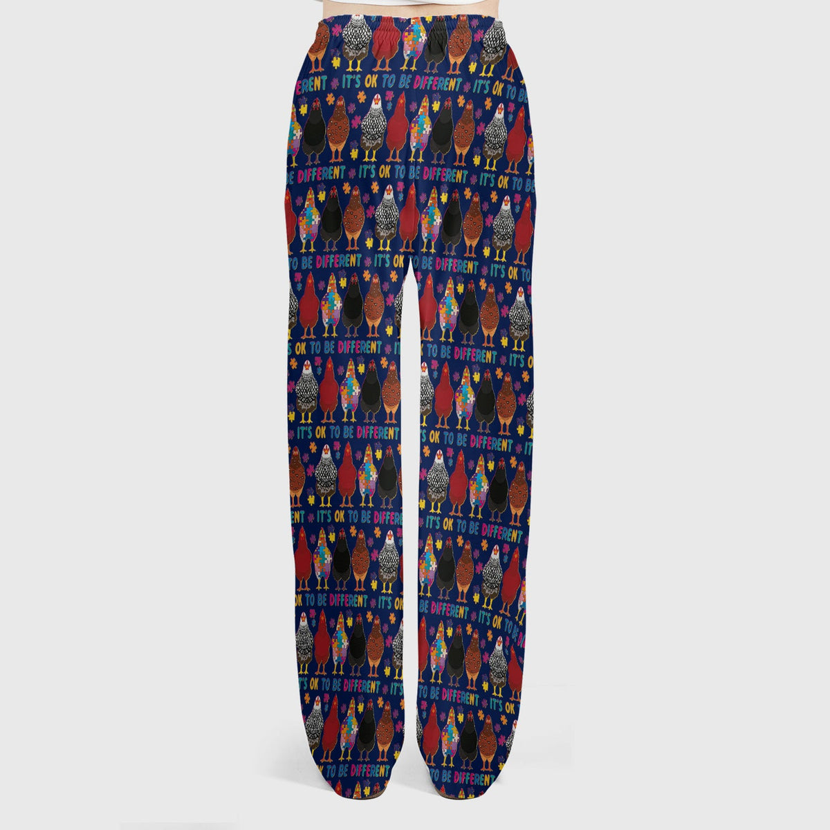 Autism Chicken It's OK To Be Different Nurse Scrub Set