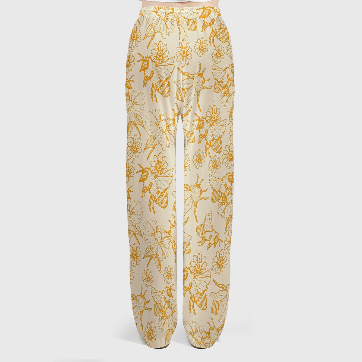 Honey Bee Flower Sketch Nurse Scrub Set