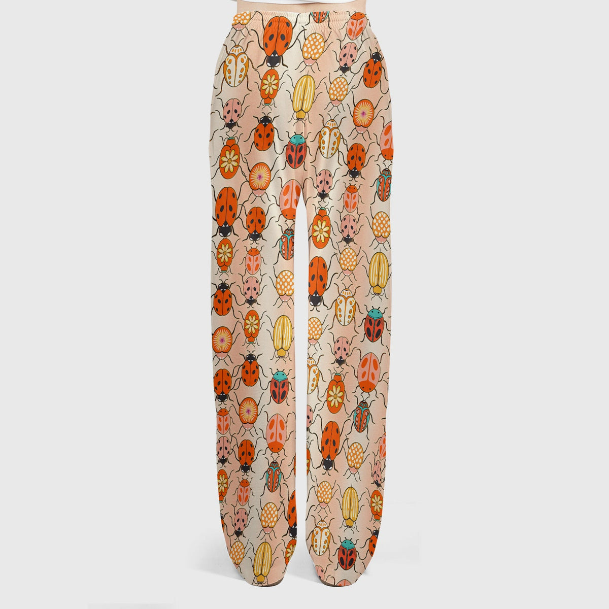 Ladybug Beetle Floral Nurse Scrub Set