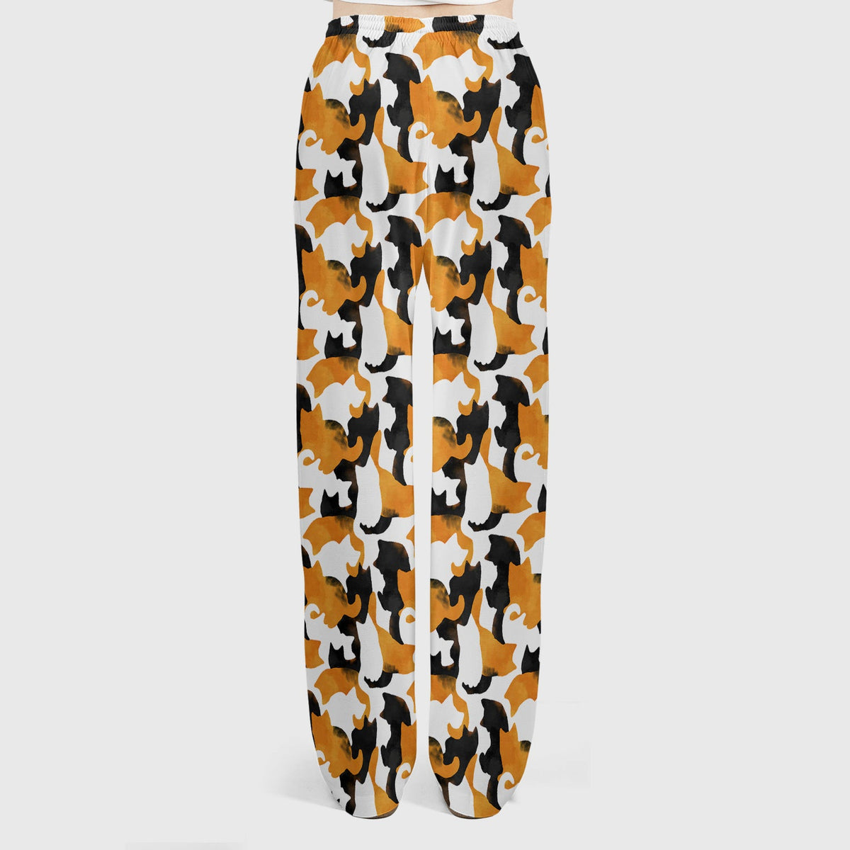 Calico Cat Silhouette Nurse Scrub Set