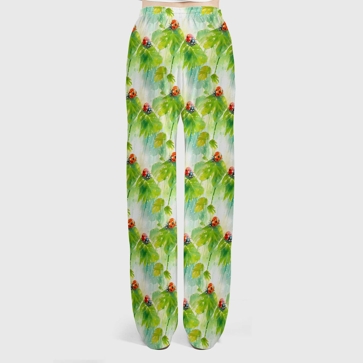 Ladybugs On Rainy Leaves Nurse Scrub Set